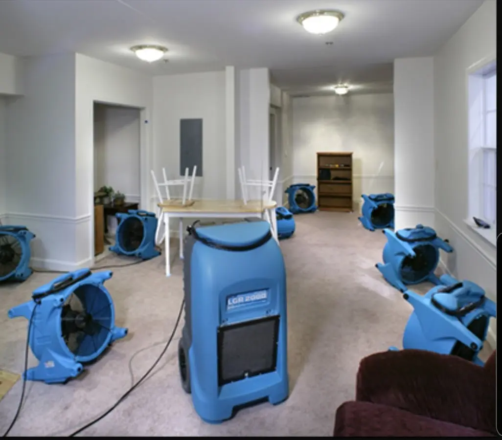 Air movers and dehumidifier setup for Water Extraction & Removal in Homosassa Springs
